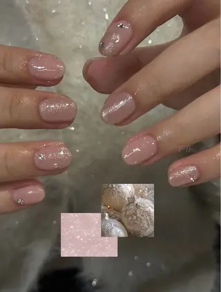 ネイル 𝐅𝐢𝐢【本町/ ネイル】Miho💜のネイルデザイン