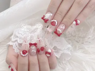 ネイル MoMoA Nail ネイル長さ出し専門店のネイルデザイン