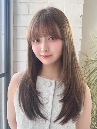 ロング 寒河江 実夢のヘアスタイル