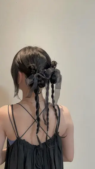 ロング ヘアアレンジ mizu🐾 hair braceのヘアスタイル