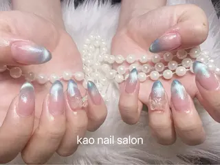 ネイル kao nail マグネット/長さだしのネイルデザイン