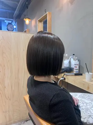ショート カラー 神戸ボブ✂️ ioe三宮/田 伸佳のヘアスタイル