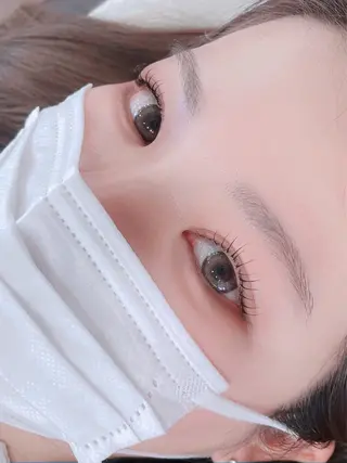 アイブロウ マツエク/束感まつげ 韓国風/nico🎀のマツエク・マツパデザイン