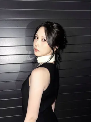 ロング カラー ラベンダー💜グレー 🩶ミント‪🩵のヘアスタイル