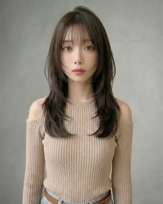 セミロング reúna rikoのヘアスタイル