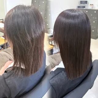 ミディアム anB アオイのヘアスタイル