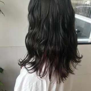 ミディアム カラー Oopsレイヤー 加藤澄都のヘアスタイル