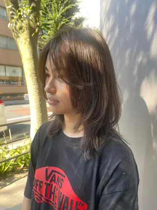 ミディアム zest kalonのヘアスタイル