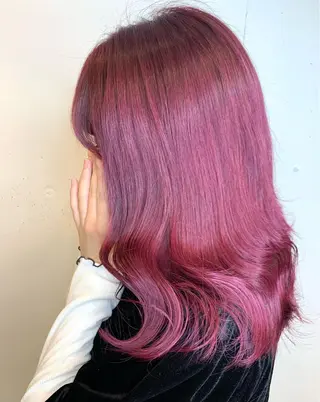 ロング カラー ヘアアレンジ マツオカ マコのヘアスタイル