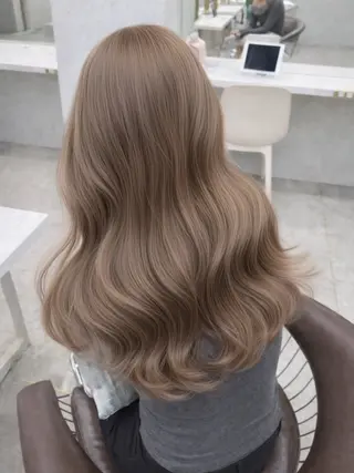 セミロング カラー レイヤーダブルカラー KYONのヘアスタイル