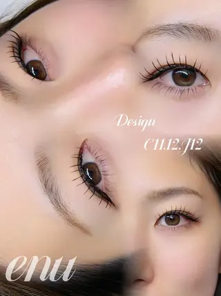 マツエク・マツパ eyelashenu YUNAのマツエク・マツパデザイン