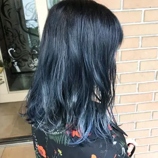 セミロング カラー パーマ ヘアアレンジ メンズ キッズ ネイル マツエク・マツパ サロンドミルク 渋谷高比良のヘアスタイル