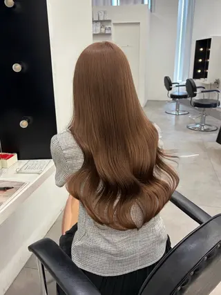 ロング カラー 🎀mai/ 暖色カラー/梅田🎀のヘアスタイル