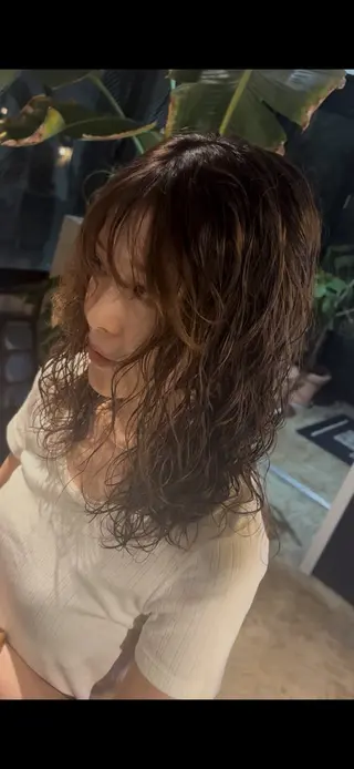 ロング パーマ 🌀メンズパーマ🌀 平川海夢のヘアスタイル
