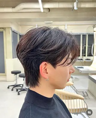 パーマ メンズ 重松 丈博のヘアスタイル