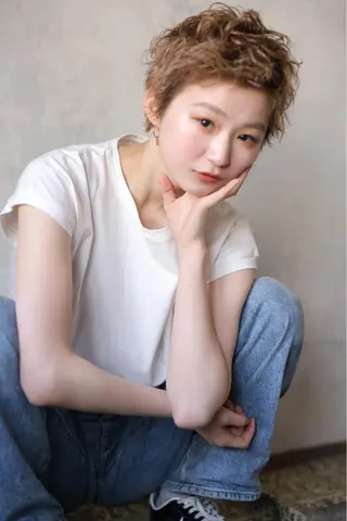 ショート カラー 透明感カラー/ボブ あんまみゆのヘアスタイル