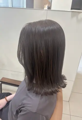ミディアム カラー 頭皮×髪質改善 透明感カラー💎中村のヘアスタイル