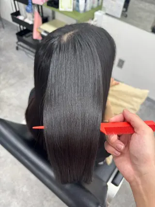 セミロング 髪質改善メニュー 長井 美佐子のヘアスタイル