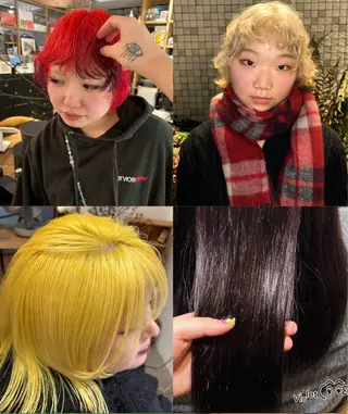 カラー アワタケ リンのヘアスタイル