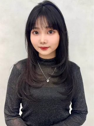 ロング カラー 今井 空のヘアスタイル