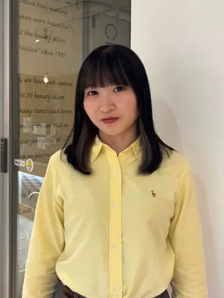 セミロング 西村 清花のヘアスタイル