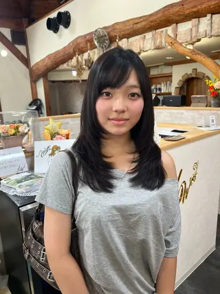 ロング 名取 純平のヘアスタイル