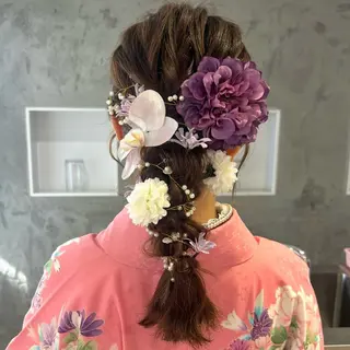 ヘアアレンジ 🦋Misaki🦋 メンズパーマ/着付けのヘアスタイル
