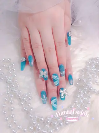 ミディアム Hanaai salon あまねのネイルデザイン