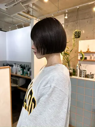 ショート カラー パーマ / ボブ /ショート 谷口 陸のヘアスタイル