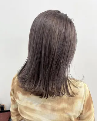 セミロング カラー 赤み消しカラー /美 髪☘️Reika☘️のヘアスタイル