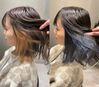 ミディアム カラー 髪質改善ヘアケア 艶髪特化/上田のヘアスタイル