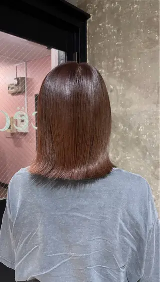 ミディアム カラー 𝐇𝐈𝐑𝐀 𝐘𝐀𝐌𝐀のヘアスタイル