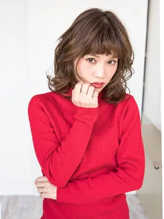 ミディアム 永野 良一のヘアスタイル
