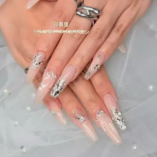 ネイル ラベンダー💖日暮里 ルル💖ネイルのネイルデザイン
