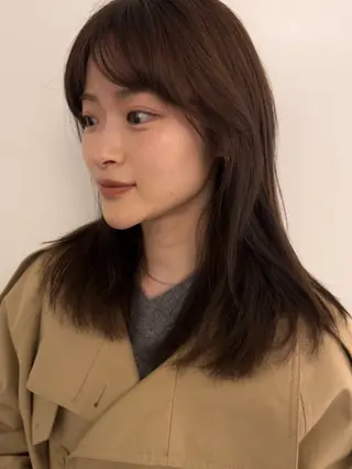 ミディアム カラー 三谷はるな /名古屋/本山のヘアスタイル