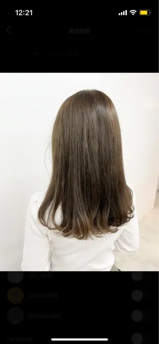 ロング カラー ﾚｲﾔｰ🩵透明感 ೀユイ🌙のヘアスタイル
