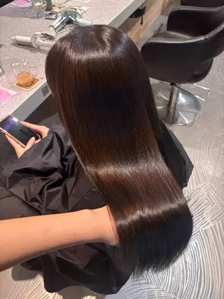 ロング 透明感カラー/ 赤み消し🤍ricoのヘアスタイル
