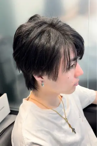 ショート 白髪ぼかし大人メンズ 根本零のヘアスタイル