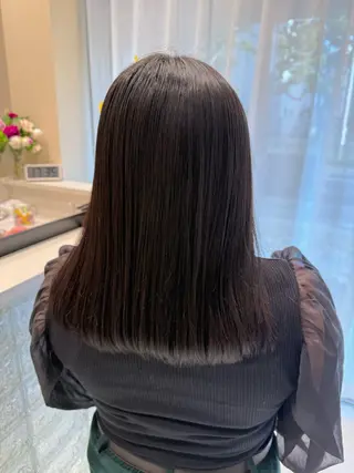 セミロング パーマ キタド アミのヘアスタイル