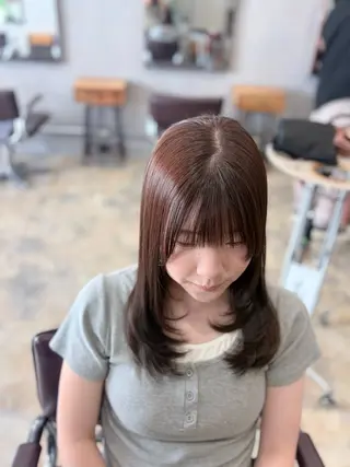 セミロング 寺下 璃桜のヘアスタイル