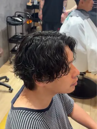 パーマ メンズ メンズカット/センタ ーパート /マミヤのヘアスタイル