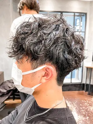 ショート パーマ メンズ メンズ特化 TAKE高崎のヘアスタイル