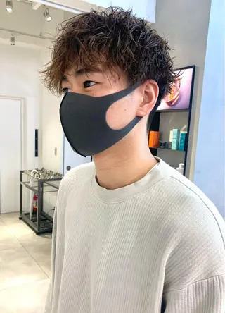 ミディアム パーマ Kureha/ネイル トレンドヘアのマツエク・マツパデザイン
