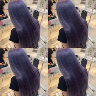ロング カラー 【髪質改善特化】 艶髪/透明感カラーのヘアスタイル