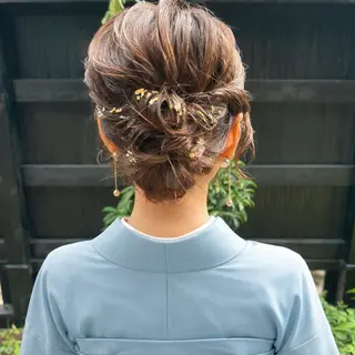 ミディアム ヘアアレンジ 🪿maiko🌿 プライベートサロンのヘアスタイル