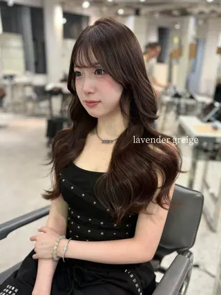 ロング カラー MEI🎀つやカラー 🎀レイヤー🎀渋谷のヘアスタイル