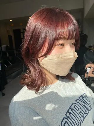ミディアム カラー 似合う髪型見つけます AYAKAのヘアスタイル