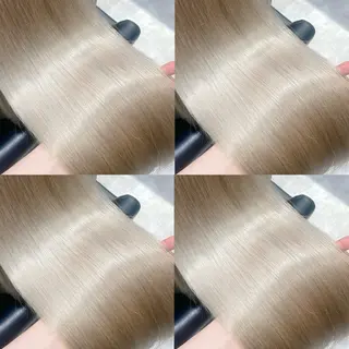 セミロング カラー ブリーチなし透明感 カラー🤍ྀིきららのヘアスタイル