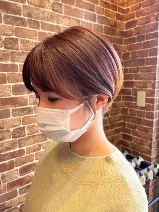 ミディアム カラー パーマ ヘアアレンジ メンズ キッズ ネイル マツエク・マツパ アイブロウ 久木原 ゆりのヘアスタイル