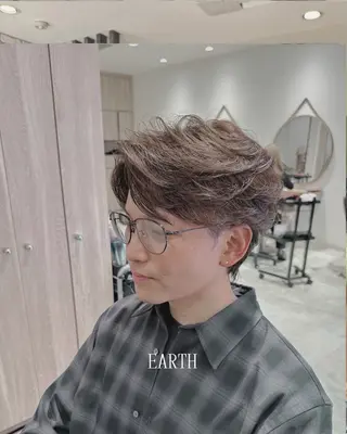 ショート パーマ メンズ メンズカット/パーマ 城 直之のヘアスタイル
